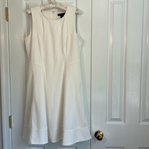 White House Black Market Size 14P White
Sleeveless Lined Fit & Flare Dress - Picture 2 of 8
